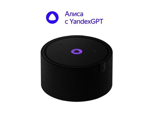 Умная колонка ЯНДЕКС НОВАЯ СТАНЦИЯ МИНИ (C ЧАСАМИ) ЧЕРНАЯ (YNDX-00020K)